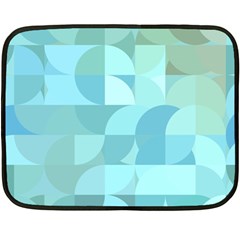 Geometric Ocean  Double Sided Fleece Blanket (mini)  by ConteMonfrey