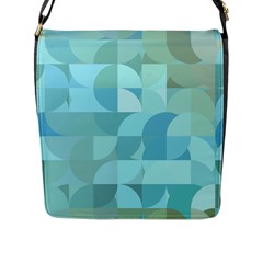 Geometric Ocean  Flap Closure Messenger Bag (l) by ConteMonfrey