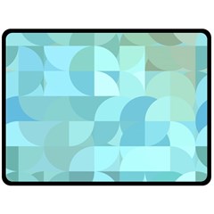 Geometric Ocean  Double Sided Fleece Blanket (large)  by ConteMonfrey