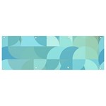 Geometric Ocean  Banner and Sign 9  x 3  Front