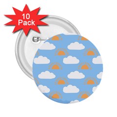 Sun And Clouds   2 25  Buttons (10 Pack)  by ConteMonfrey