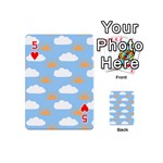 Sun And Clouds   Playing Cards 54 Designs (Mini) Front - Heart5