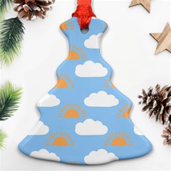 Sun And Clouds   Christmas Tree Ornament (two Sides) by ConteMonfrey