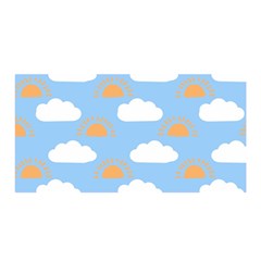 Sun And Clouds   Satin Wrap 35  X 70  by ConteMonfrey