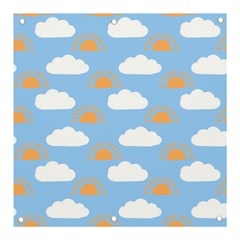 Sun And Clouds   Banner And Sign 3  X 3  by ConteMonfrey