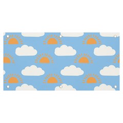 Sun And Clouds   Banner And Sign 6  X 3 