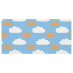 Sun And Clouds   Banner and Sign 8  x 4  Front