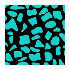 Neon Cow Dots Blue Turquoise And Black Medium Glasses Cloth by ConteMonfrey