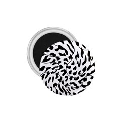 Leopard Print Black And White 1 75  Magnets by ConteMonfrey