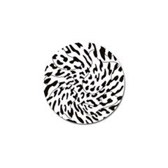 Leopard Print Black And White Golf Ball Marker (10 Pack) by ConteMonfrey