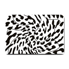 Leopard Print Black And White Small Doormat  by ConteMonfrey