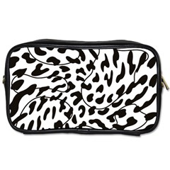 Leopard Print Black And White Toiletries Bag (one Side) by ConteMonfrey