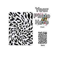 Leopard Print Black And White Playing Cards 54 Designs (mini) by ConteMonfrey