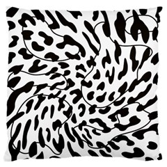 Leopard Print Black And White Standard Flano Cushion Case (one Side) by ConteMonfrey