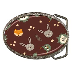 Rabbits, Owls And Cute Little Porcupines  Belt Buckles by ConteMonfrey