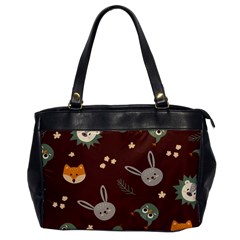 Rabbits, Owls And Cute Little Porcupines  Oversize Office Handbag by ConteMonfrey