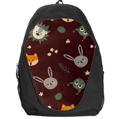 Rabbits, Owls And Cute Little Porcupines  Backpack Bag by ConteMonfrey