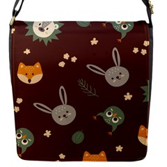 Rabbits, Owls And Cute Little Porcupines  Flap Closure Messenger Bag (s) by ConteMonfrey