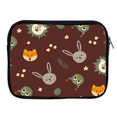 Rabbits, Owls And Cute Little Porcupines  Apple Ipad 2/3/4 Zipper Cases by ConteMonfrey