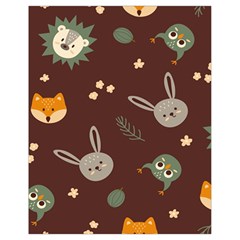 Rabbits, Owls And Cute Little Porcupines  Drawstring Bag (small) by ConteMonfrey