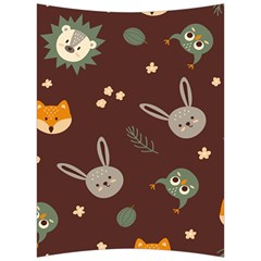 Rabbits, Owls And Cute Little Porcupines  Back Support Cushion by ConteMonfrey