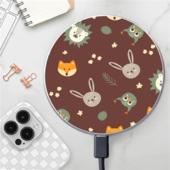 Rabbits, Owls And Cute Little Porcupines  Wireless Charger by ConteMonfrey