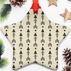 Black And Grey Arrows Ornament (star) by ConteMonfrey