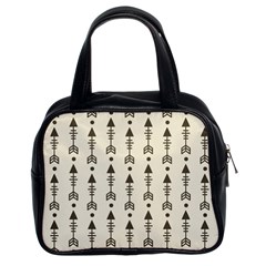 Black And Grey Arrows Classic Handbag (two Sides) by ConteMonfrey