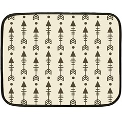 Black And Grey Arrows Double Sided Fleece Blanket (mini)  by ConteMonfrey