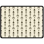 Black And Grey Arrows Fleece Blanket (Large)  80 x60  Blanket Front