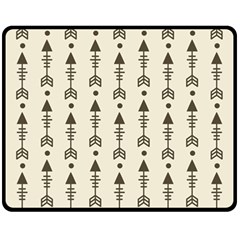 Black And Grey Arrows Fleece Blanket (medium)  by ConteMonfrey