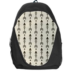 Black And Grey Arrows Backpack Bag by ConteMonfrey