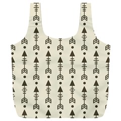 Black And Grey Arrows Full Print Recycle Bag (xxxl) by ConteMonfrey