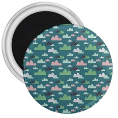 Llama Clouds  3  Magnets by ConteMonfrey