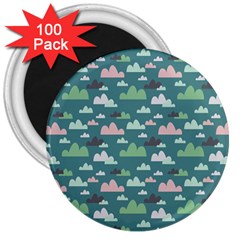 Llama Clouds  3  Magnets (100 Pack) by ConteMonfrey