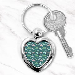 Llama Clouds  Key Chain (heart) by ConteMonfrey