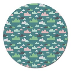 Llama Clouds  Magnet 5  (round) by ConteMonfrey