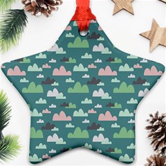 Llama Clouds  Star Ornament (two Sides) by ConteMonfrey