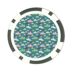 Llama Clouds  Poker Chip Card Guard (10 Pack) by ConteMonfrey