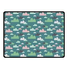 Llama Clouds  Double Sided Fleece Blanket (small)  by ConteMonfrey