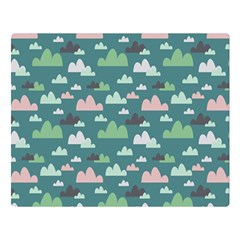 Llama Clouds  Double Sided Flano Blanket (large)  by ConteMonfrey