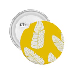 Yellow Banana Leaves 2 25  Buttons by ConteMonfrey