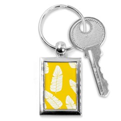 Yellow Banana Leaves Key Chain (rectangle) by ConteMonfrey