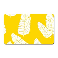 Yellow Banana Leaves Magnet (rectangular) by ConteMonfrey