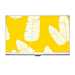 Yellow Banana Leaves Business Card Holder by ConteMonfrey