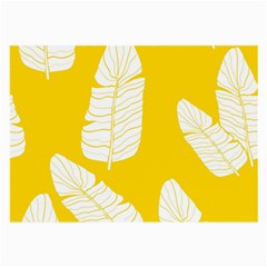 Yellow Banana Leaves Large Glasses Cloth (2 Sides) by ConteMonfrey