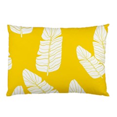 Yellow Banana Leaves Pillow Case by ConteMonfrey