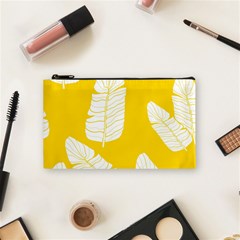 Yellow Banana Leaves Cosmetic Bag (small) by ConteMonfrey