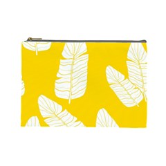 Yellow Banana Leaves Cosmetic Bag (large) by ConteMonfrey