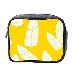 Yellow Banana Leaves Mini Toiletries Bag (two Sides) by ConteMonfrey